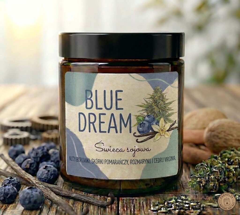 BLUE DREAM Naturalna świeca sojowa