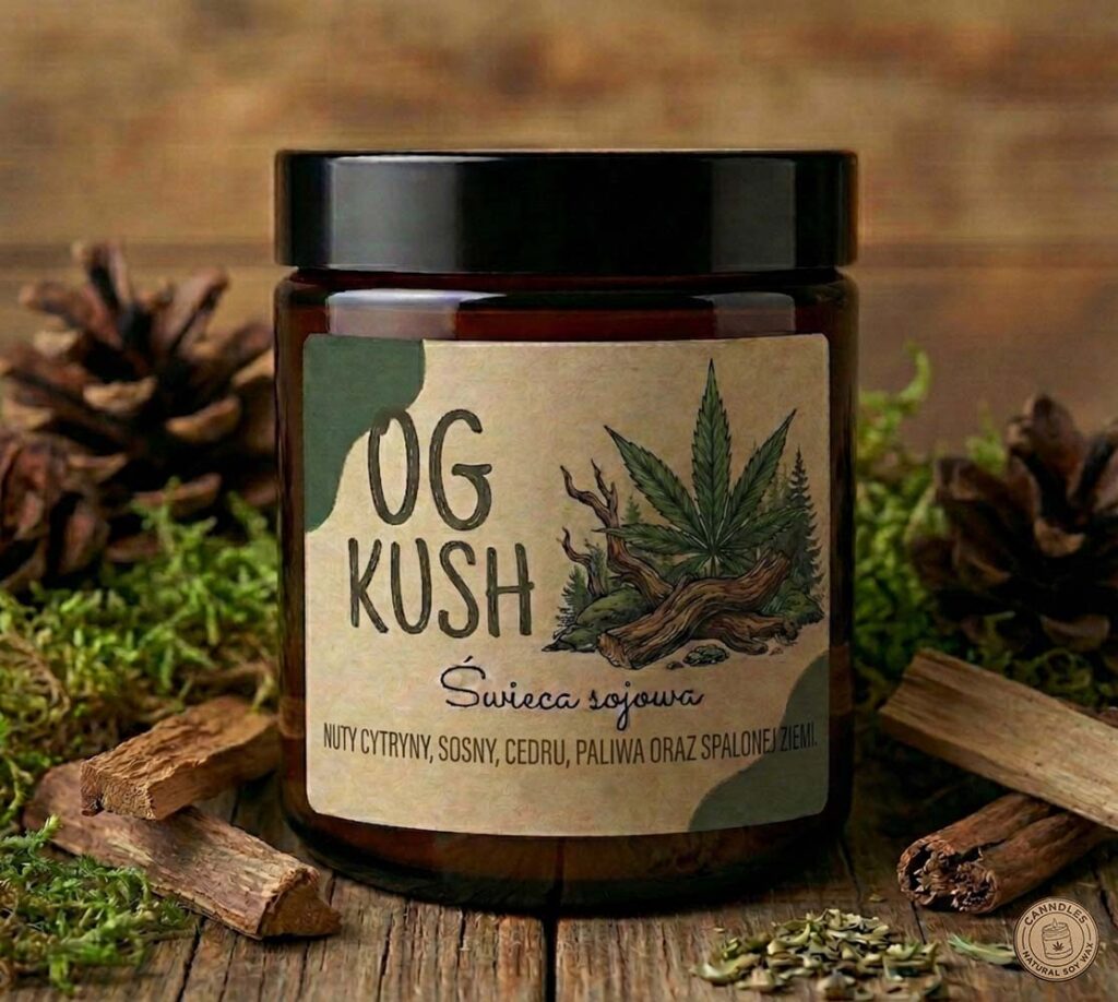 OG KUSH Naturalna świeca sojowa