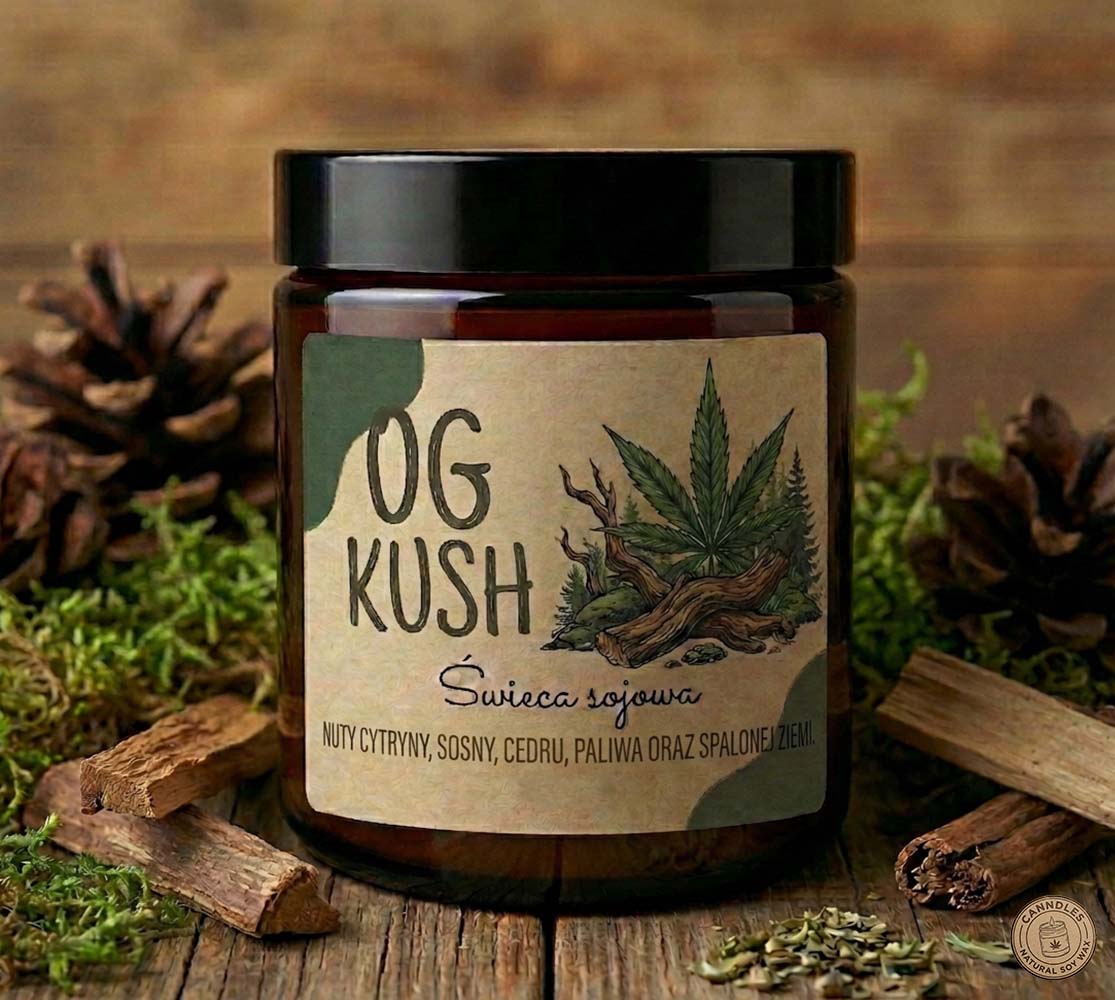 OG KUSH Naturalna świeca sojowa